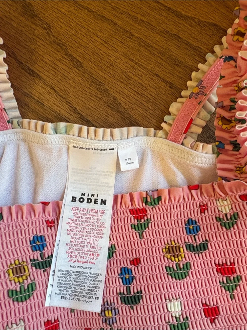Mini Boden smocked swimsuit - Picture 4 of 4